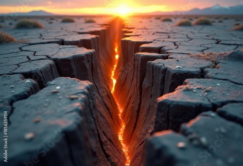 Eye-Catching Earthquake Crack Rippling Through Ground Formation Breaking Apart in Unexpected Drama