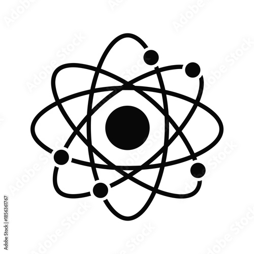 Simple atom model illustration