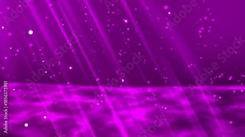 Purple Particle background With Ray Animation Motion Design. 