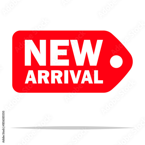 New arrival price tag vector isolated illustration