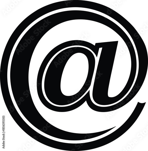 Stylized At Symbol Icon