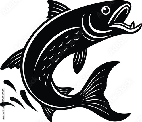 Leaping Fish Silhouette