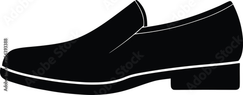 Men's Black Loafer Shoe Icon