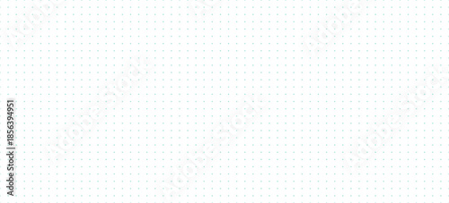 Pattern texture for bullet journal. Dotted squared grid graph paper template for notebooks. Wide printable graphic design sheet. Blue dotted simple background.