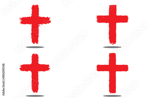 Cross clipart black and white, ash cross for Ash Wednesday card, poster, banner, post, lent, wishes with grunge christian cross, church clipart, ashes, religious cross isolated on white background