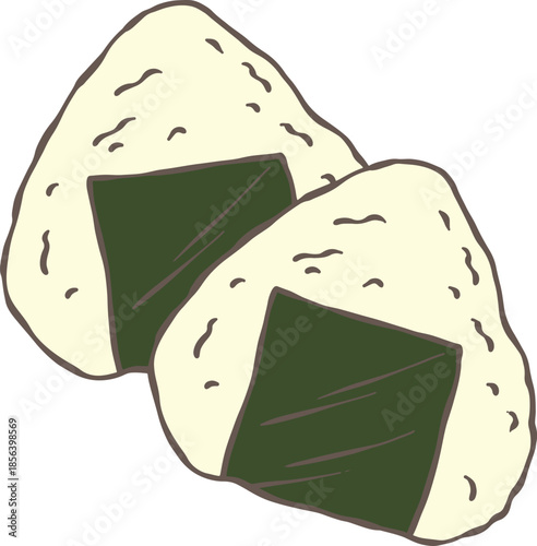 Japanese Food fresh rice onigiri seaweed