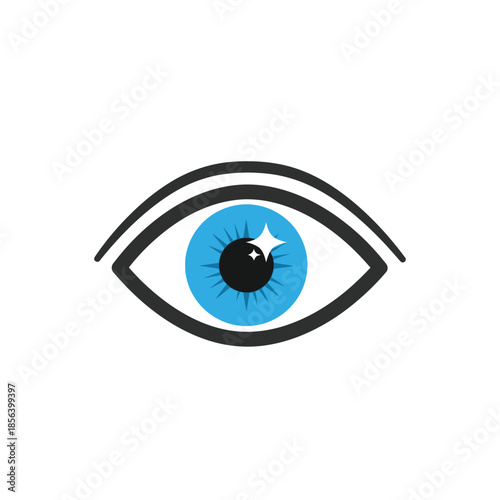 Eye Icon Design Vision Perception and Healthcare Symbol