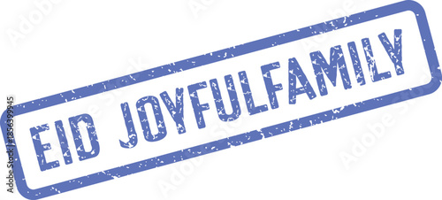 Eid Joyfulfamily stamp celebrating togetherness and happiness among family members during festive times