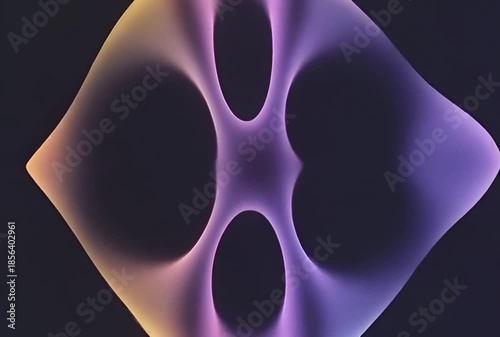 Large abstract forms gently scaling in and out, calm modern motion background, seamless loop, 4K