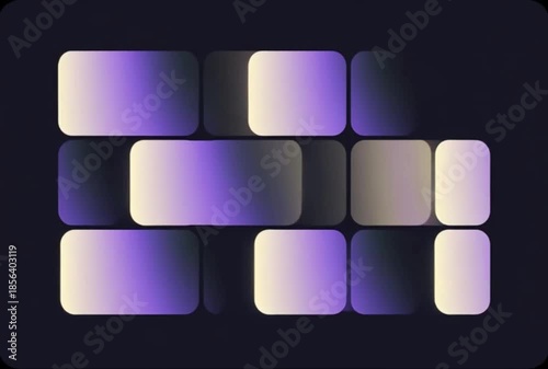 Neon Purple Voxel Glow