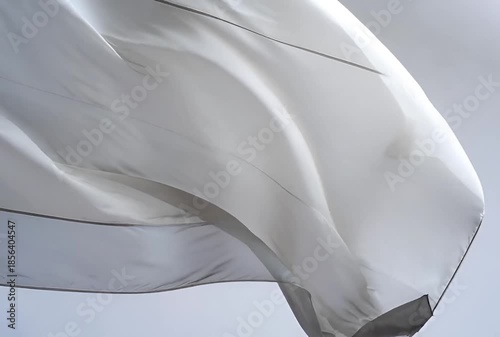 Flowing White Silk