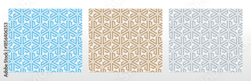 Set of abstract geometric patterns. Seamless vector backgrounds. Colored ornaments Graphic modern patterns Simple lattice graphic design