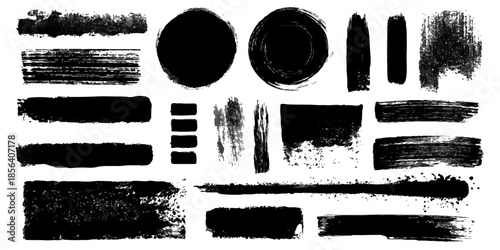 Abstract Black and White Ink Splats Creating a Grunge. ink splat