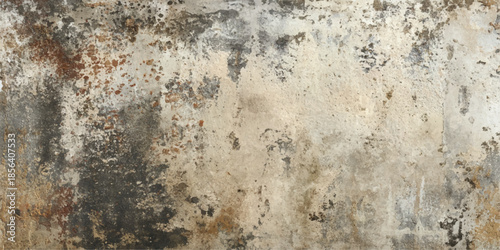 Abstract gray concrete wall texture for backgrounds and text design. rough texture created with dabbed on grey and black watercolor