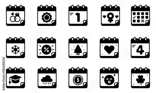 Event Calendar Icons Collection