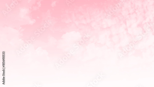 beautiful white cloud on pink sky background, Pink sky with white cloud. The firmament before a large storm. Sweet dream background.