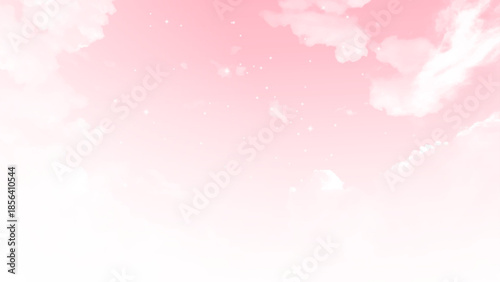 beautiful white cloud on pink sky background,