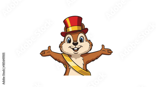 Two adorable gophers holding protest signs