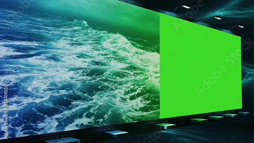 Aquatic_Life aquatic wave gradient scene 2 with aquatic wave gradient effect aquatic_life style featuring cinematic, 4k, stock