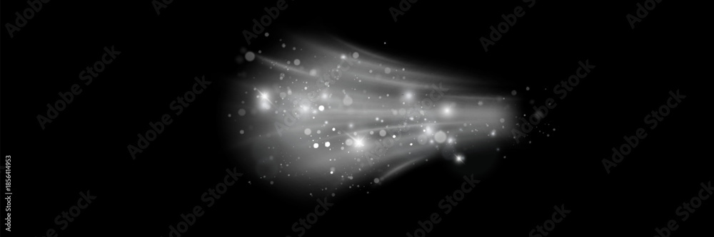 Fototapeta premium Air, wind effect isolated on transparent background. Airflow overlay fresh air for cleaning, cooling or changing the air. Wind Wave Effect. 3D vector illustration.