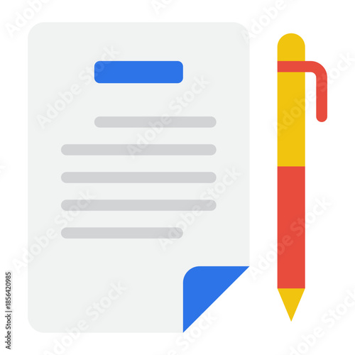 Document with Pen Icon