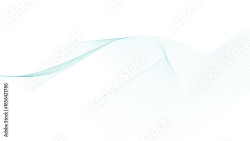 Vector abstract flowing wavy lines. Digital motion element for modern design.
