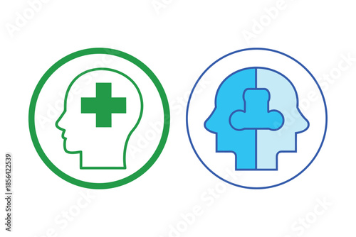 Healthcare Solutions And Mental Wellbeing Concepts Vector Icons