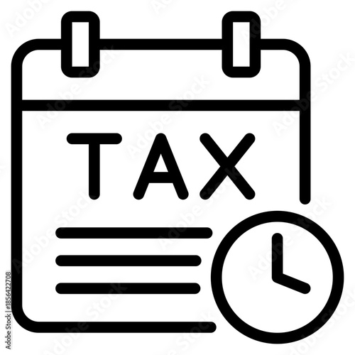 Tax Document Calendar Icon