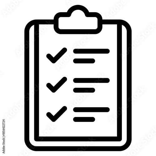 Checklist on Clipboard