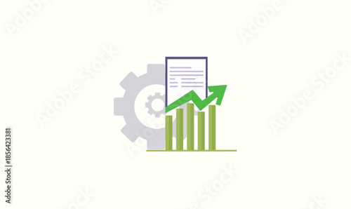 Business grow concept vector design