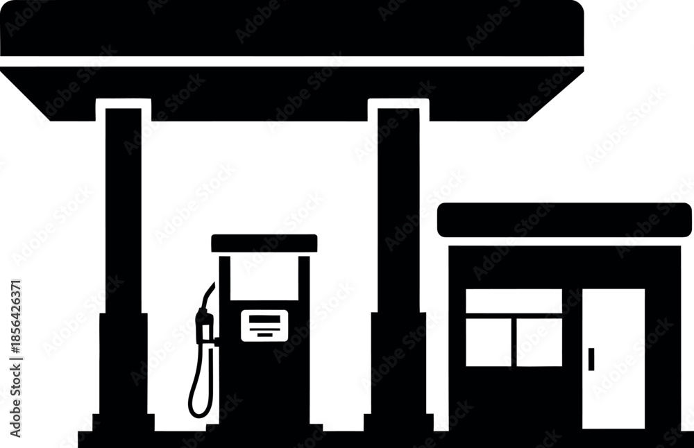 Fototapeta premium Gas station icon