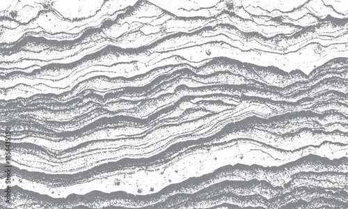Wavy Layered Rock Strata Texture Background with Abstract Granular Surface Detail.