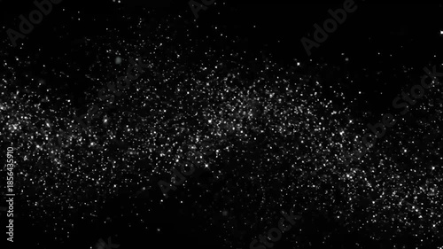 Elegant White Shimmer Particles Creating a Cosmic Mood