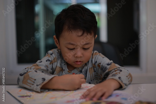 young man reading a book