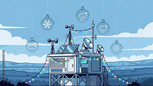 Weather Station with Holiday Lights