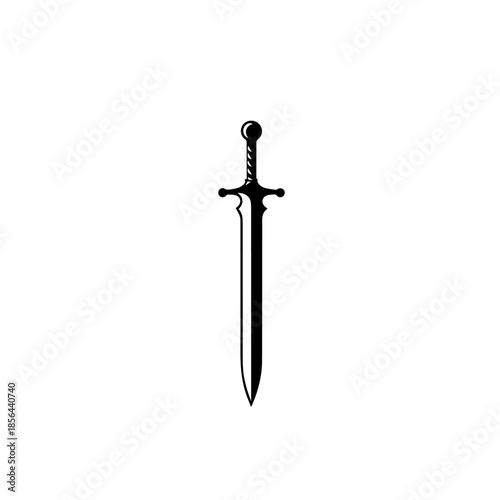 "Legendary Warrior Sword Vector Illustration"