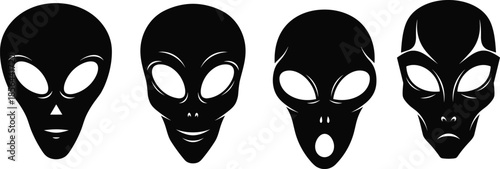 Comprehensive collection of diverse silhouettes featuring business professionals walking people traditional camel caravans happy jumping children farm animals and alien heads