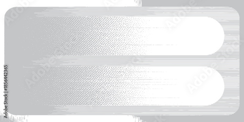 Canvas Print Abstract Glitch Art with Rounded Rectangles and Digital Distortion