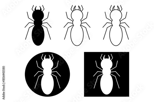 蟻や白蟻をイメージしたアイコンセット