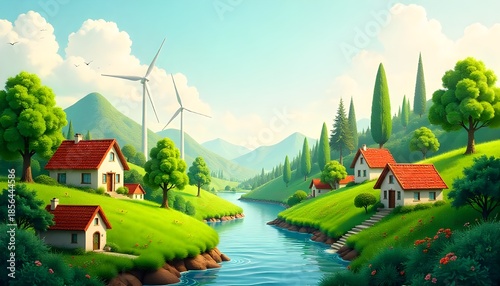 Environment, save clean planet, ecology concept.Sustainable development goals valid in modern industry. Environmental technology concept.