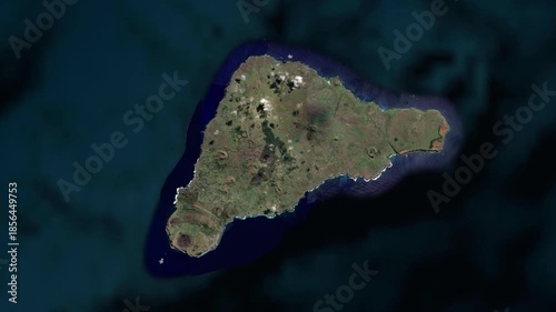 Easter Island Map Animation Zoom In