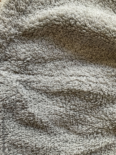 white towel texture close up wool background 