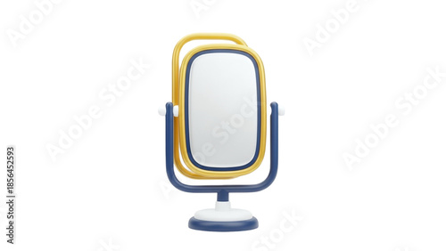 3D Standing Mirror 3d Render on transparent background