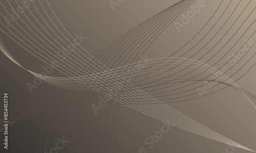 gold smooth lines wave curves luxury style with soft gradient abstract background