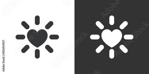 Shining Hope icon. Solid glyph series icon