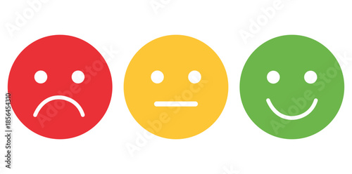 Emotion Spectrum: A vibrant depiction of emotional states, captured through a series of expressive icons. This illustrates the spectrum of feelings from sadness to neutrality to joy.