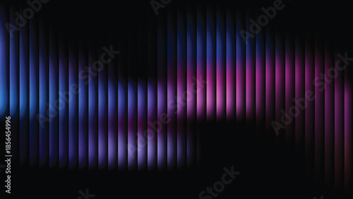 Dark vertical glass grooves, blurred violet navy gradient field with subtle white haze and optical depth, modern elegant cover template, vector illustration