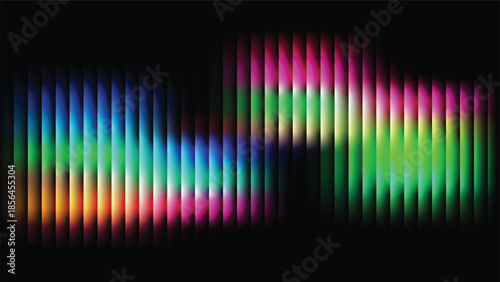 Dark vertical glass grooves, blurred violet navy gradient field with subtle white haze and optical depth, modern elegant cover template, vector illustration