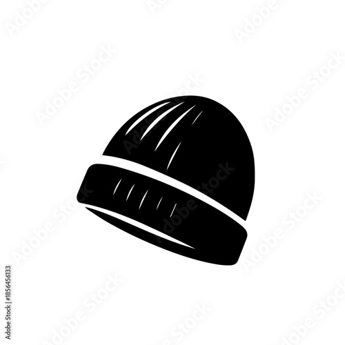 Winter Cap Vector – Stylish Warm Knit Beanie Hat Illustration