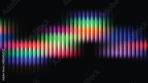 Dark vertical glass grooves, blurred violet navy gradient field with subtle white haze and optical depth, modern elegant cover template, vector illustration